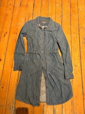 Tommy Hilfiger Light Blue Denim Long Sleeve Shirt Dress, lightweight